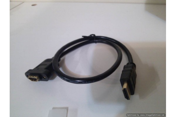 Mountable HDMI Female to Male Extension