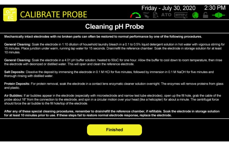 Cleaning Probe Instructions